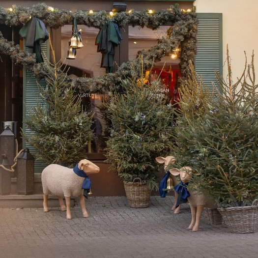 Festive traditional yard