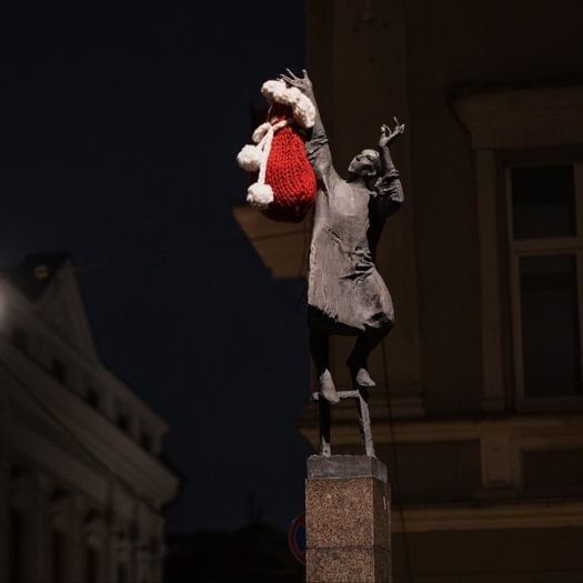 Skulptur „Der Lampenanzünder“